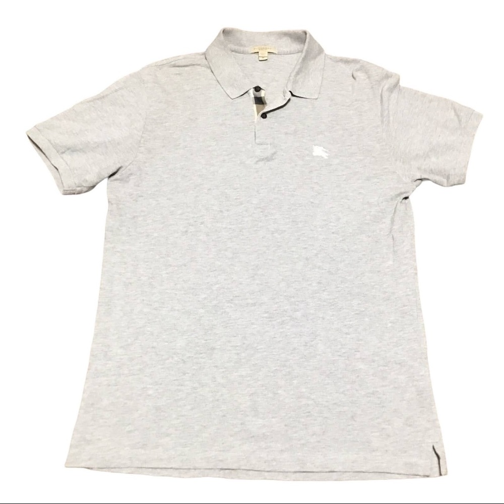 Burberry Brit Mens Gray Polo Shirt Size Medium